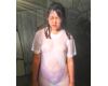 The rape busty girl amateur real water wet transparent shirt