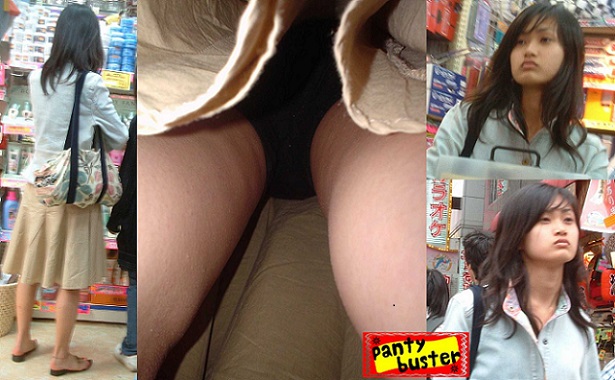 顔出しパンチラ逆さ撮りエロ尻Tバックハミ毛あり! PANTY BUSTER 01 顔出しパンチラ逆さ撮りエロ尻Tバックハミ毛あり! PANTY BUSTER 01