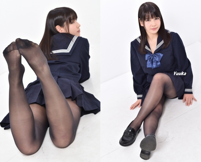 Yuuka#5／セーラー服＆黒ストッキング