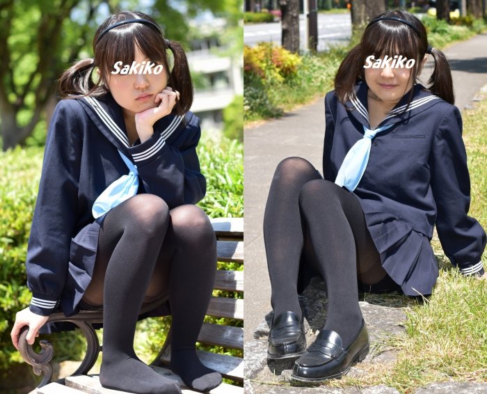 Sakiko#7／セーラー服＆黒タイツ