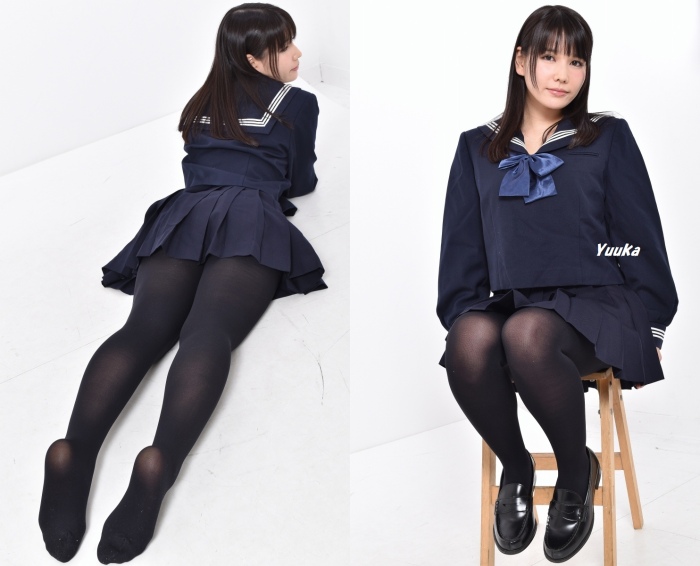 Yuuka#4／セーラー服＆黒タイツ