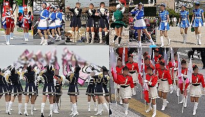 カラーガードミニスカと純白ソフトブーツ画像総集編!