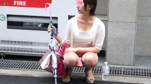 vol.16 色白マリコさま似 自販機の前に座り込む10代ギャルパンチラ動画jkjd