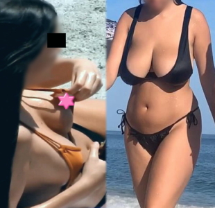 【高画質セット】海水浴の巨乳ポ●リと爆乳揺れまくり