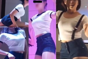 高画質セット 短パンTシャツの乳揺れ