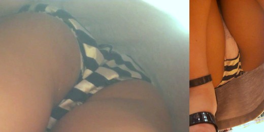 最高にヌけるパンチラ18 ~清楚系ワンピ娘のエロテカ縞パン~