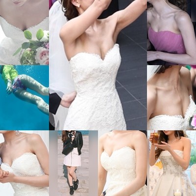 新婦さん02 結婚披露宴で谷間を見せ続ける美人新婦さん