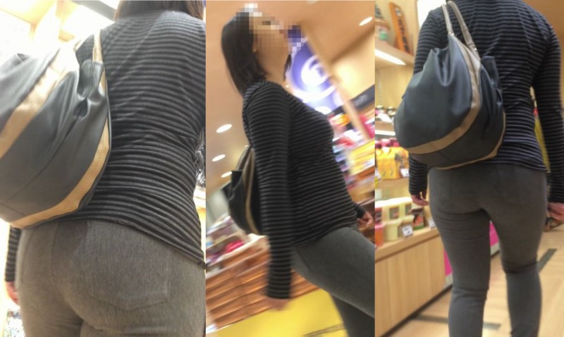 お尻のボリュームがすごいです!どこを触ってもやわらかそうなちょいぽちゃお姉さん