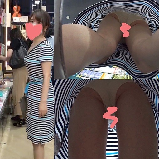 サマーワンピ美女をパンチラ