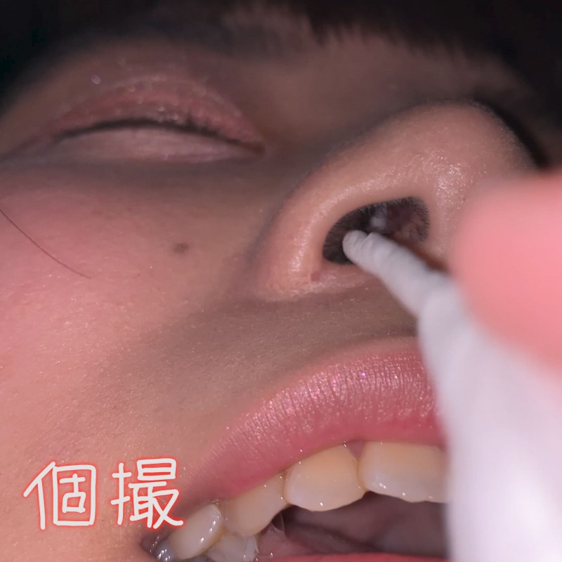 【個人撮影】ハスキーボイスな女の子の鼻の穴　はるみ【Y-180】