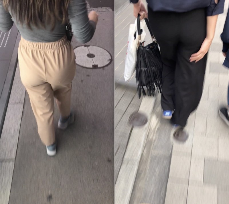 11 【FHD】ハーフ系美人&知的なお姉さんのWエロ尻