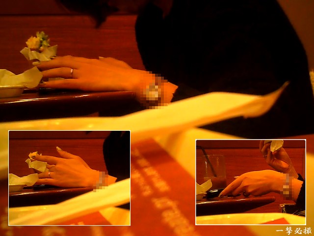 喫茶店で隣に座っていた人妻の手の指がとても綺麗で見とれてしまった