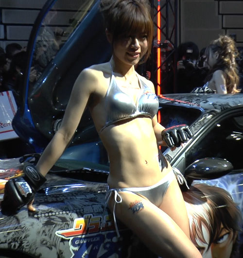 2014東京オートサロン、キャンギャルの美脚・フェチ動画（フルHD画質）vol.141