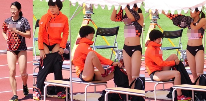 2018 女子走り高跳び 02 美女二人