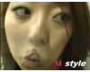 Japanese girl spitting her name is Misato age 24