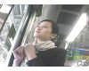 電車内の様子【動画】リクルートスーツの女子大生 顔と全身編