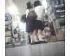 ランドセルを卒業したばかりの女の子2人組がお買い物【パンチラ動画】花色木綿 １７と１４セット販売
