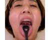 【舌フェチ唾フェチ】佐々木咲和のエロ長い舌・唾・口の臭い堪能コース2