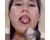 【舌フェチ唾フェチ】富井美帆のエロ長い舌・唾・口の臭い堪能コース1