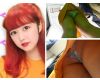 [Upskirts 76]19-year-old red hair specialty student pants fright