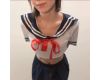 Wear beautiful older sister in a cosplay of erotic sailor unifor