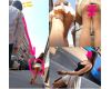 【スケスケパンティに思わず同業者もガン見！エロお姉さんを盗撮】