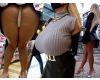 【初撮り】破壊力MAXデカすぎる爆乳っぷり!!食い込みTバックのデカ乳黒ギャルに周囲のエロい視線が集中砲火!!