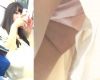 [★顔出し]パンチラ盗撮 女子大生 食い込みピンクパンツを電車内で強引撮影