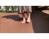 Part55Japanese girl walks barefoot in the spring park