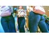 No.334 A young lady whose sexy, plump peach butt is shot from a
