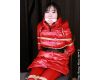 AR1-3 Young Japanese Girl Akari Bound in Red Down Jacket FULL