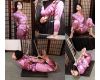AD20-23 Nanako Bound in Purple Satin Pajamas FULL