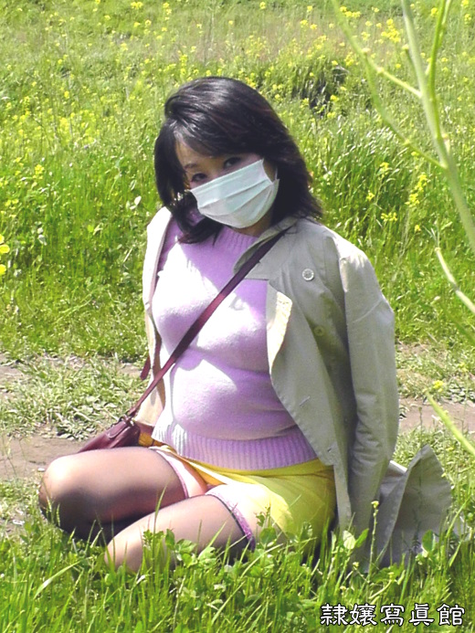 吉井美希 - 屋外彷徨緊縛猿轡 - 黄色いミニスカート篇