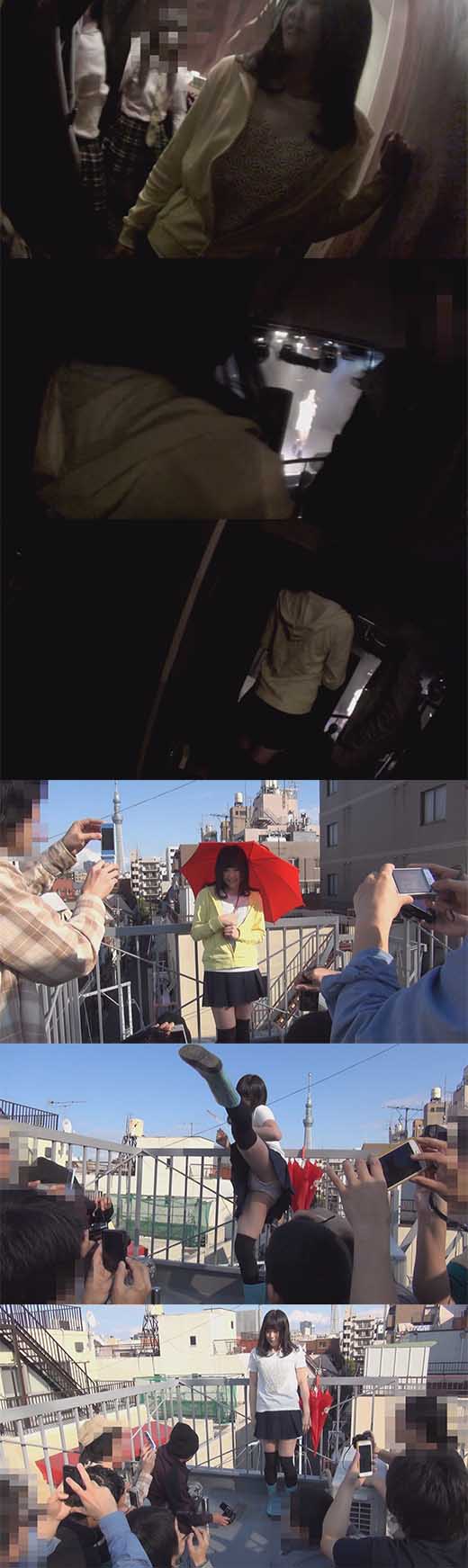 地下アイドル公開レイプ JK地下アイドル“接触”ゲンバ：輪姦まがいのハグ会で精液付けられる撮影会に潜入 - 盗撮制服報道