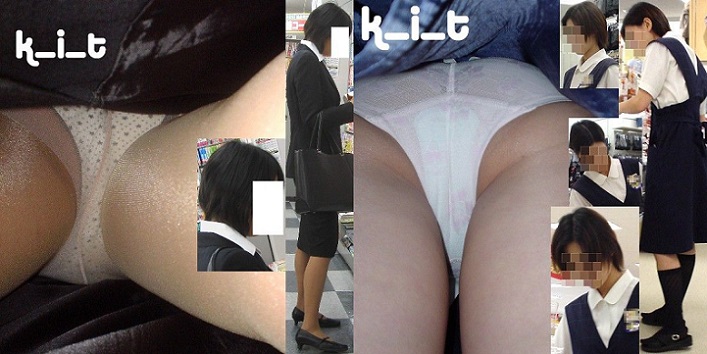 仕事中の店員逆さ撮り就活中の女子大生制服姿の女の子 k_i_t 01と海賊王 セット販売 仕事中の店員逆さ撮り就活中の女子大生制服姿の女の子 k_i_t 01と海賊王 セット販売