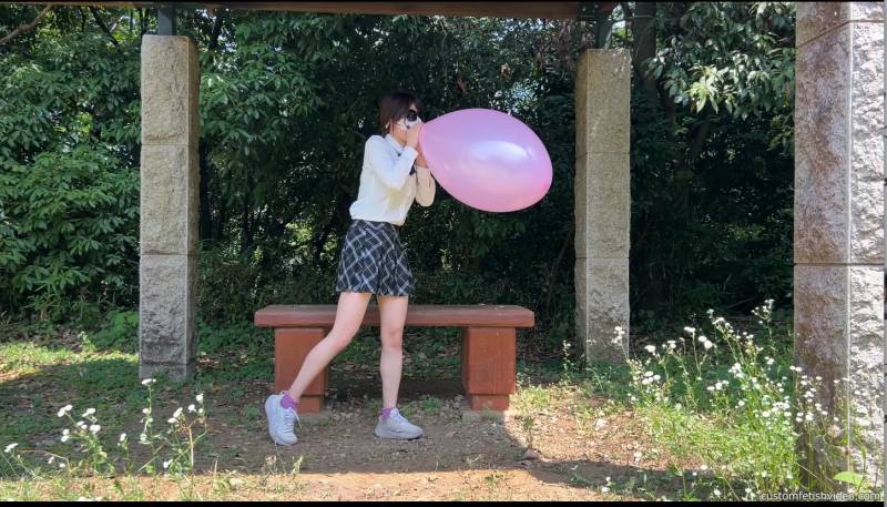Gcolle 風船フェチ　息でふくらまして割り悲鳴 990727