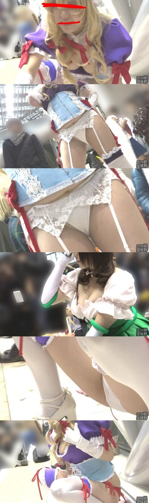 【スーパー高画質】コスプレイヤー過激の一途05「乳チラリ！本人も自覚なしか？！」 gallery photo 2