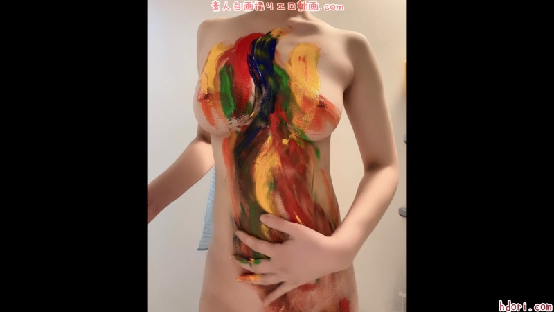 Gcolle 素人エロ自撮り　全裸に絵の具をぬって体を汚してみました 33.mp4 955660