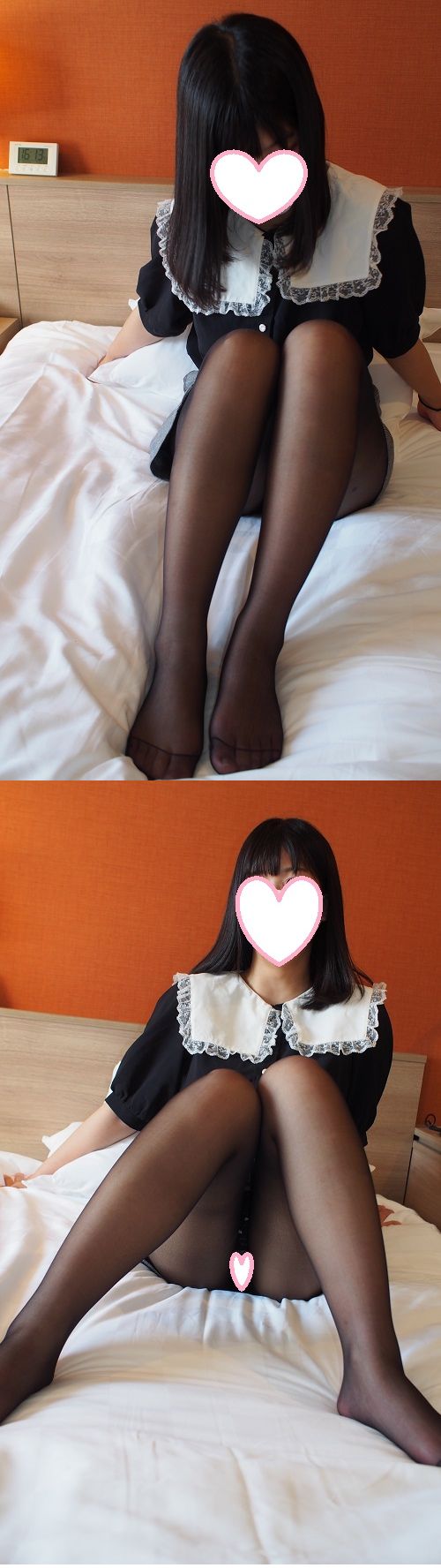 たまごちゃん感満載な１８歳女子大生💛新入生💛?（肌色+黒ストッキング）最終章 gallery photo 1