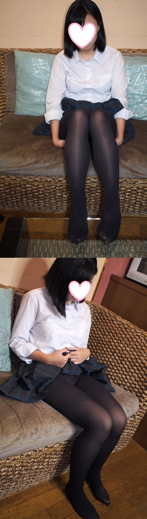 １８歳になったばかりのパパ活女子?（制服+黒タイツ） gallery photo 2