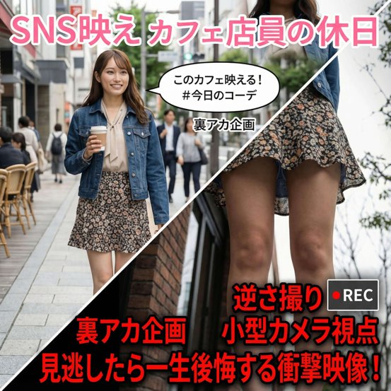 Gcolle 逆さ撮りスナップ#01 SNS映えカフェ店員の休日 snp01.mp4 994252