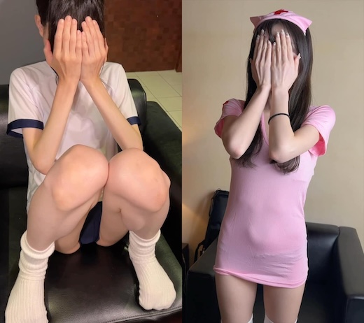 【スレンダーなアイドル志望ちゃん達】「スレンダー美肌JD」「なぎさ」2名分完全版セット