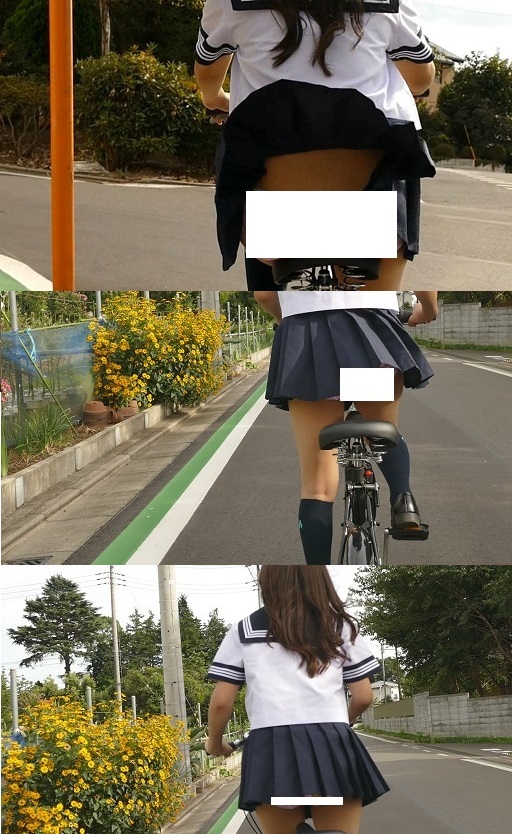 自転車パンチラ訳してチャリチラ！爆風編！！?4 gallery photo 1