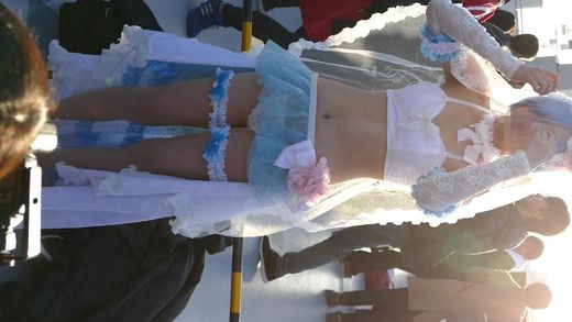 コミックマーケット コスプレ 小顔美形レイヤーさんのウエディング★セクシーランジェリー パンモロ コミケ gallery photo 3