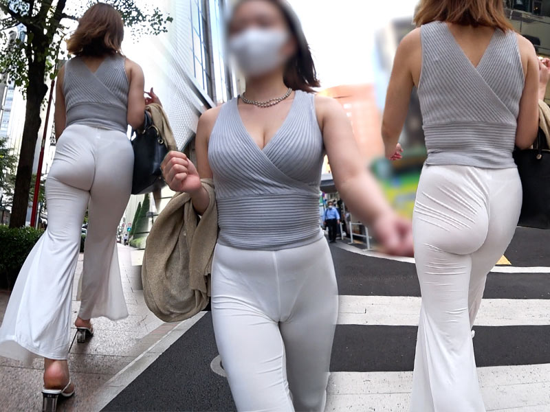 【着衣：フレアパンツ】《本編》これぞ着衣フェチの極み！皮膚と一体化した布がエロスを大ブーストでまさに眼福です♪