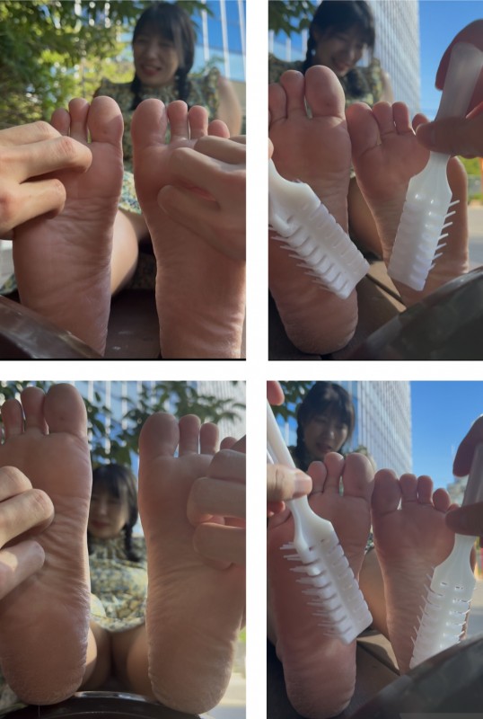 Gcolle カエテリア楓さんサンダル履き23.5cmちょい弱足裏くすぐり！5分17秒 986821