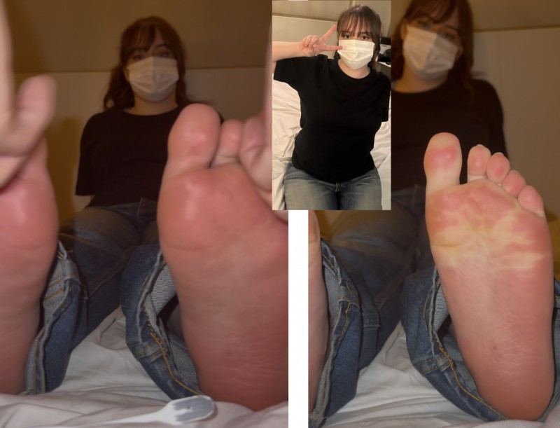 Gcolle 踏み活白猫さん24cm足裏くすぐり足ツボグーパー5分55秒 984852