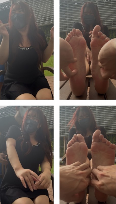 Gcolle ◯リ系Mカップ女子25cm激弱足裏、脇脇腹くすぐり足比べ！5分12秒 989535
