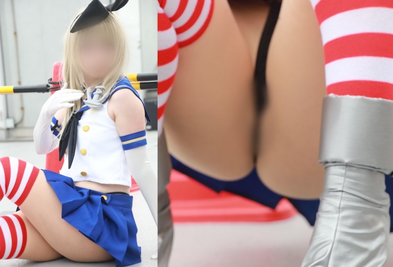 Gcolle 【写真】夏コミでえ！！？？て思わず二度三度見してしまう股間に食い込む究極細フロントTの美肌かわいい島風　高画質222枚！ shimakaze_himopan.zip 953806