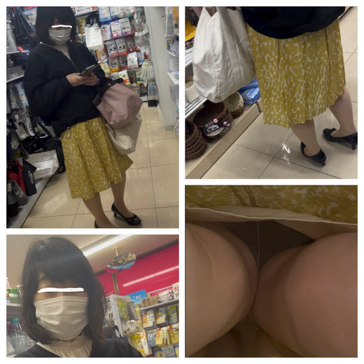 逆さ撮り　おばさん 